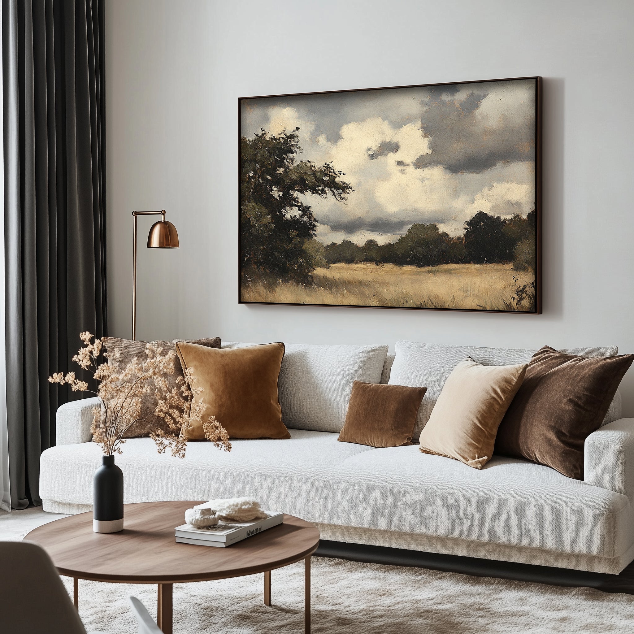 Field Beneath Heavy Skies