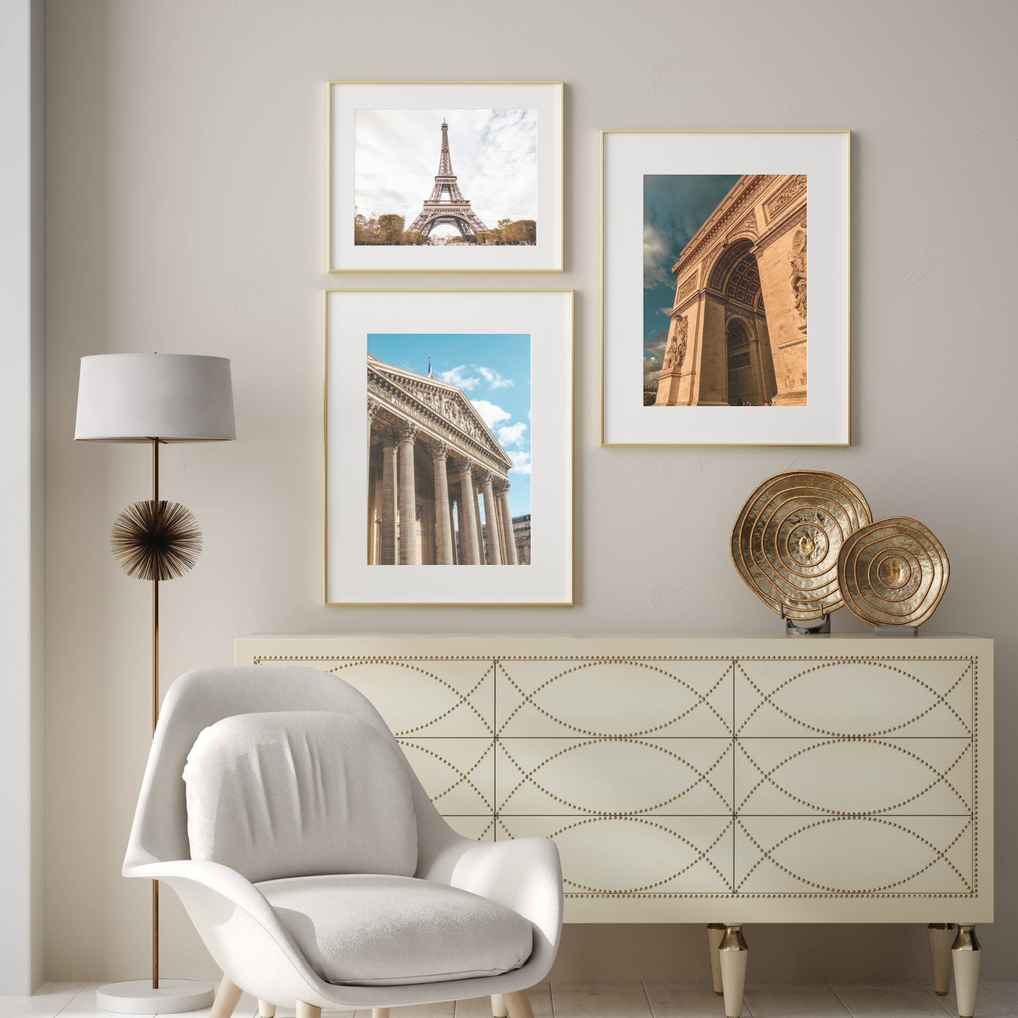 Framebazaar Metallic Trio