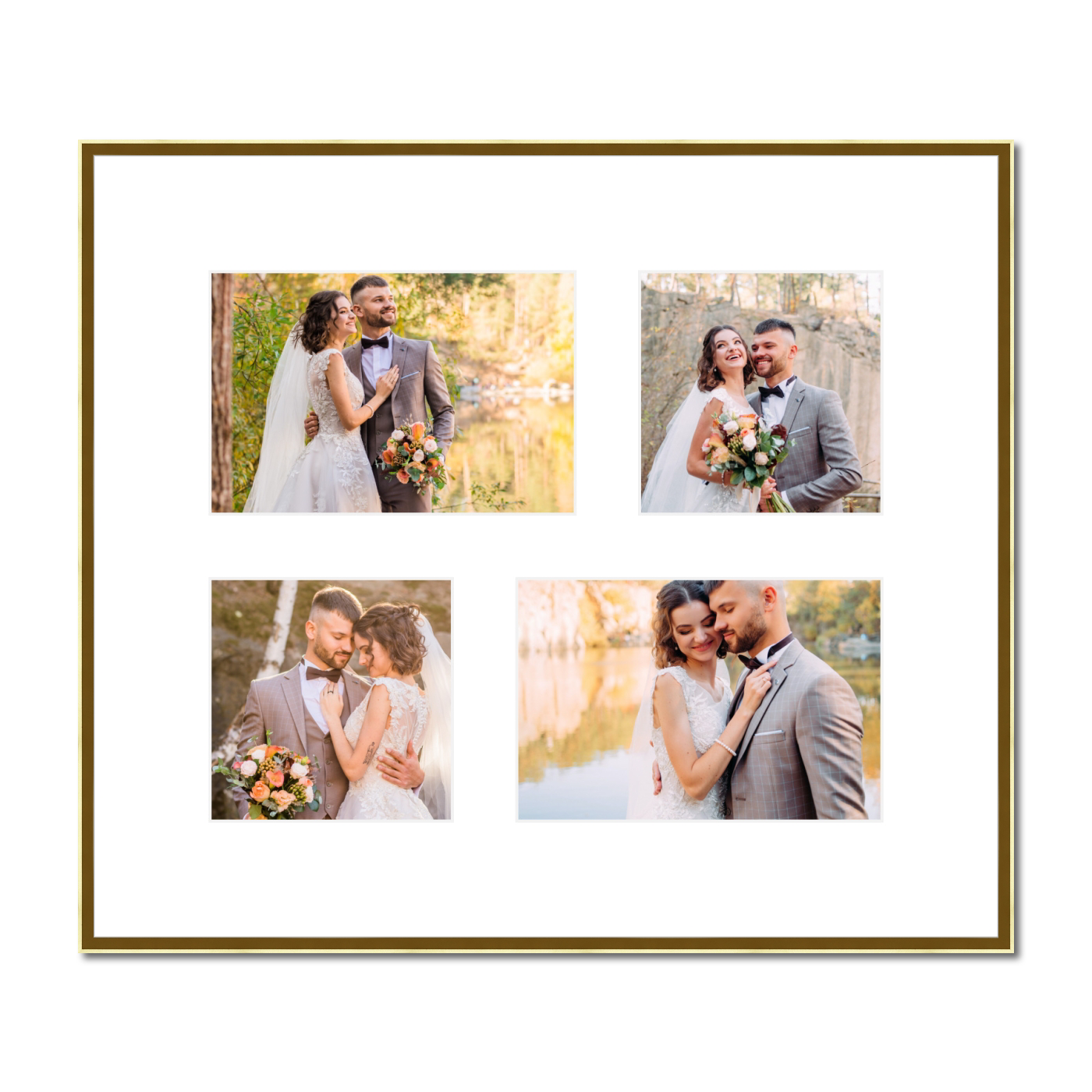 Quebec Collage Frame - 4 Uneven Pictures