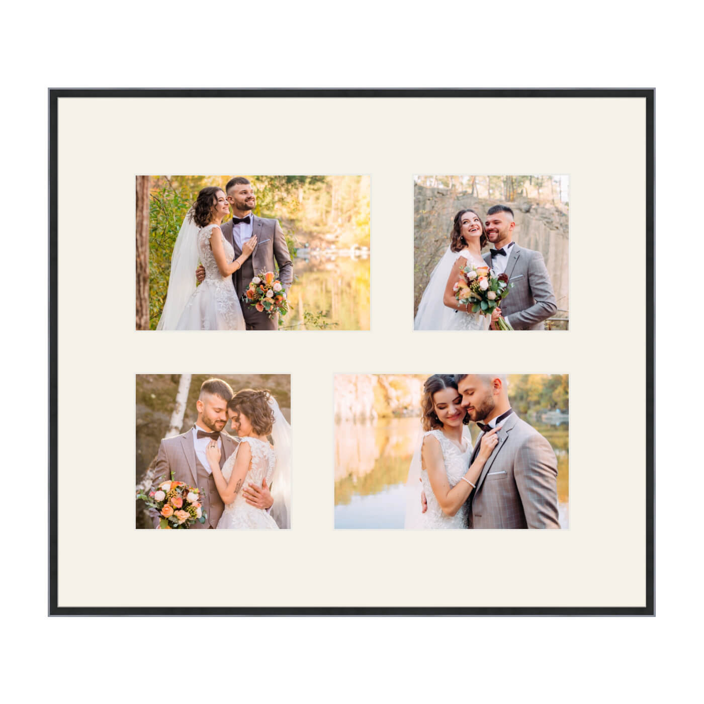 Quebec Collage Frame - 4 Uneven Pictures