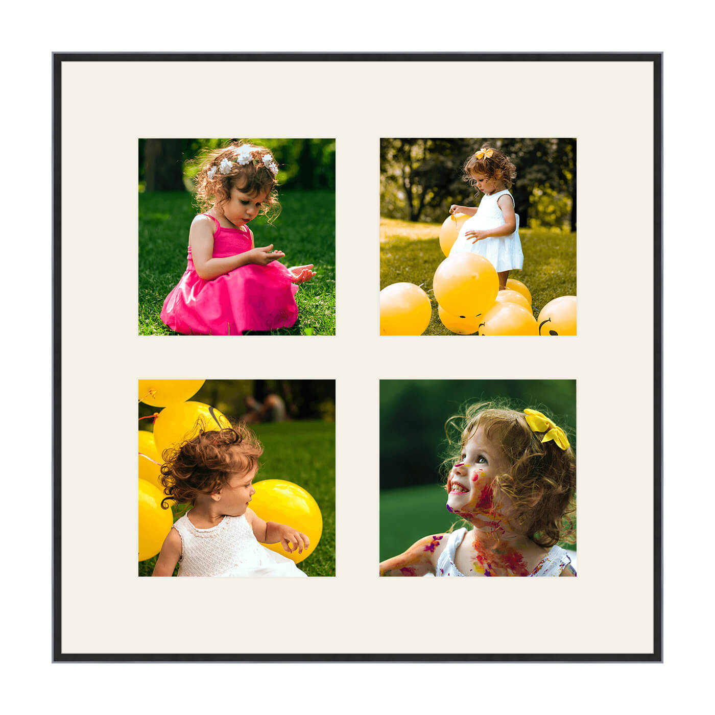 Quebec Collage Frame - 4 Square Pictures