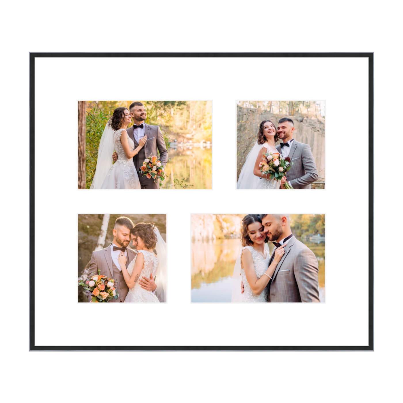 Quebec Collage Frame - 4 Uneven Pictures