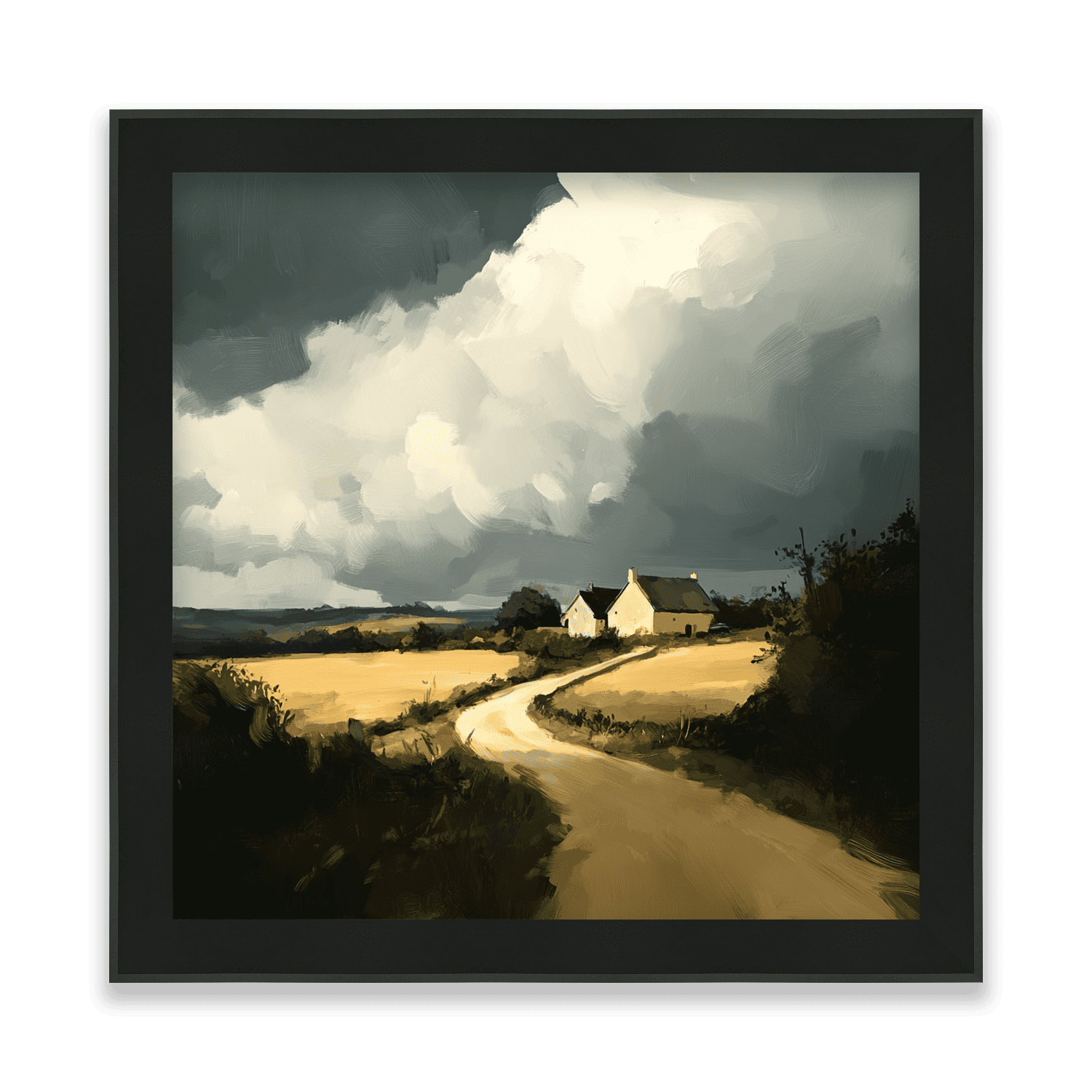 Cottage Before the Stormony