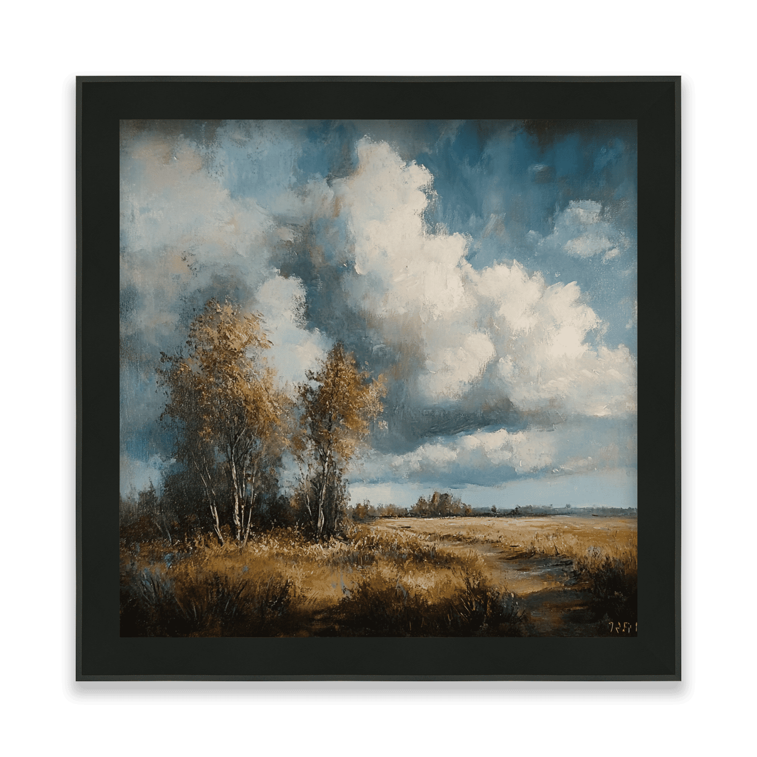 Golden Stillness Under Dynamic Skies