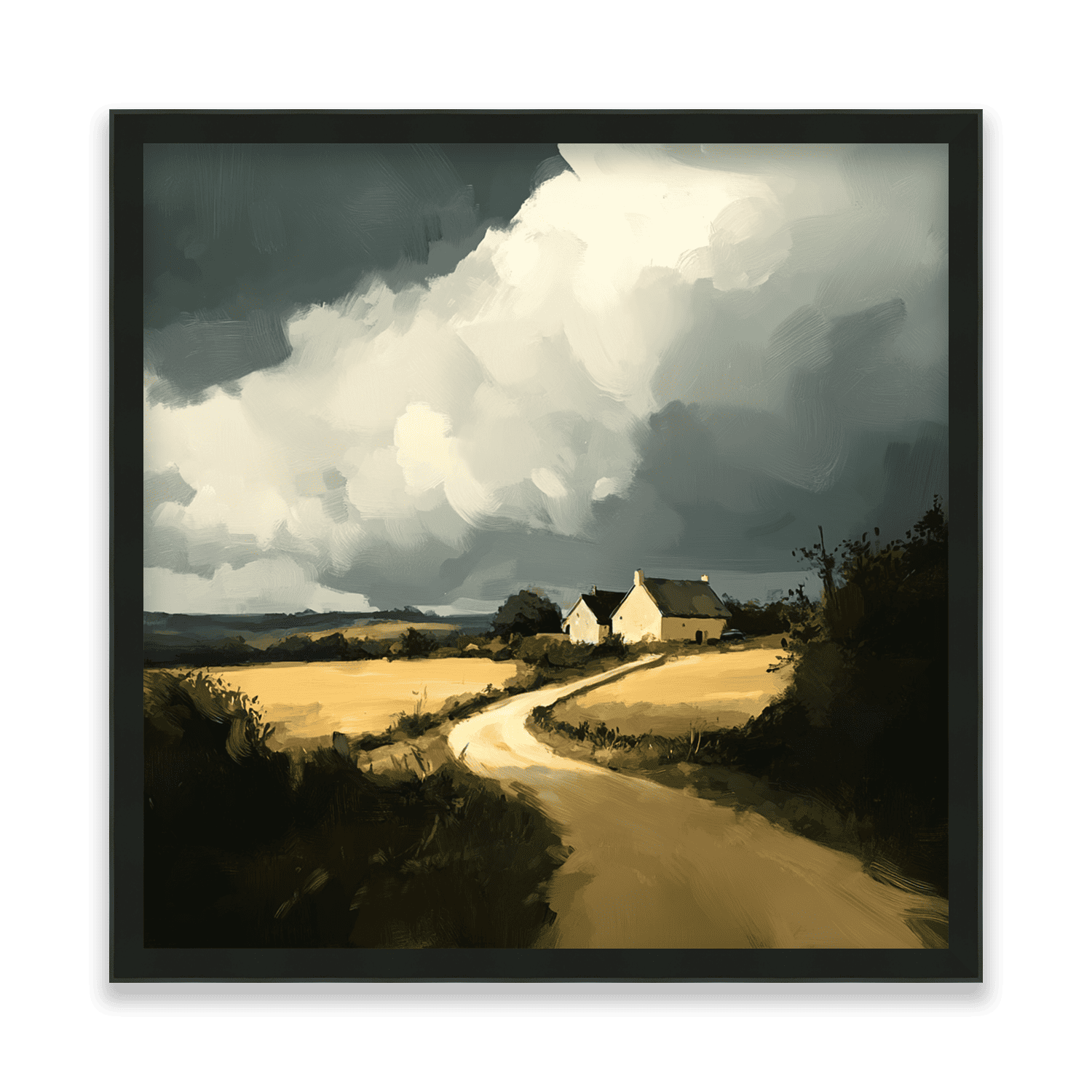 Cottage Before the Stormony