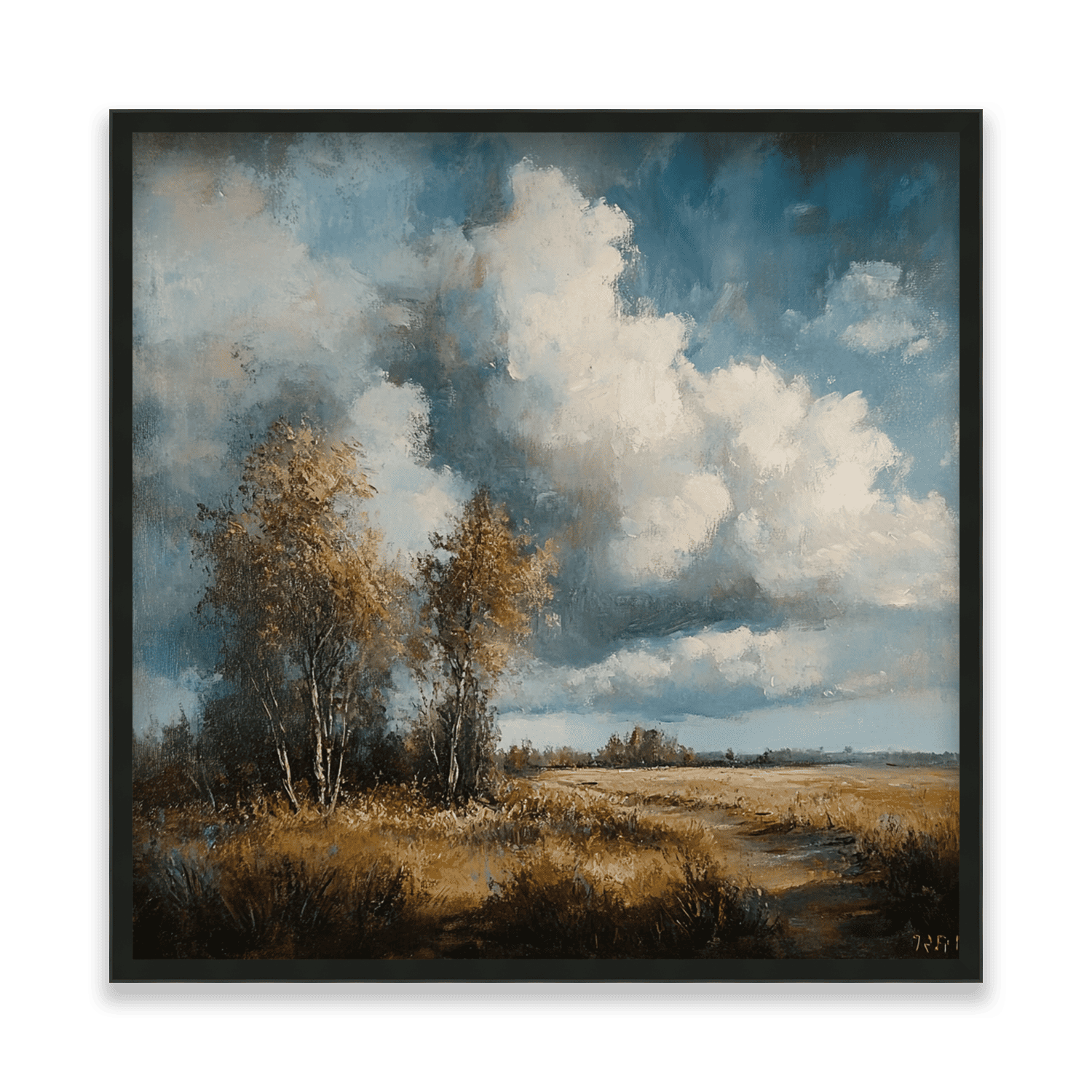 Golden Stillness Under Dynamic Skies