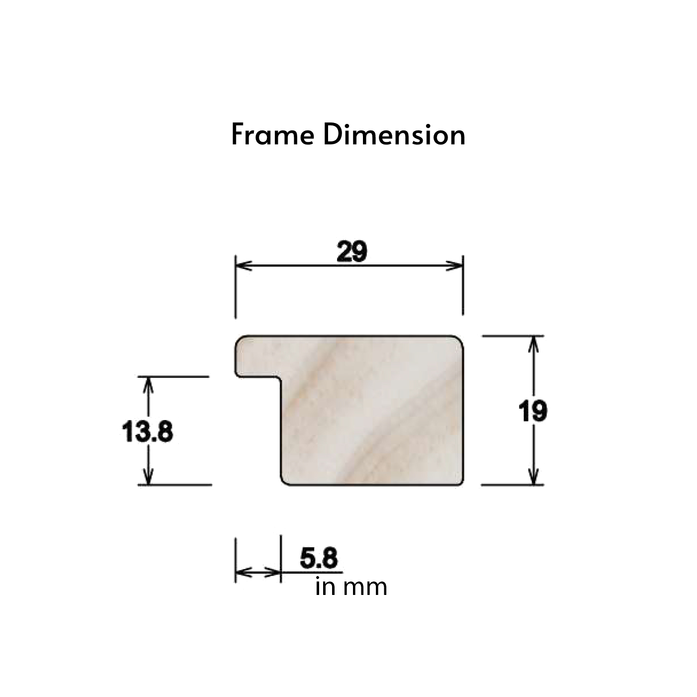 Detroit Frame - Solid Wood