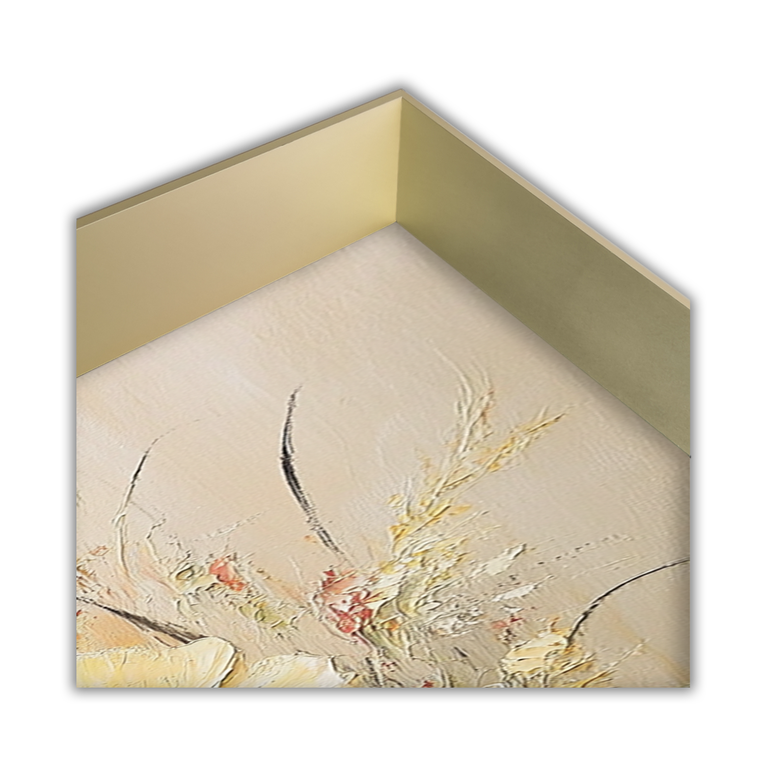 Orange and Yellow Flowers with Beige Background