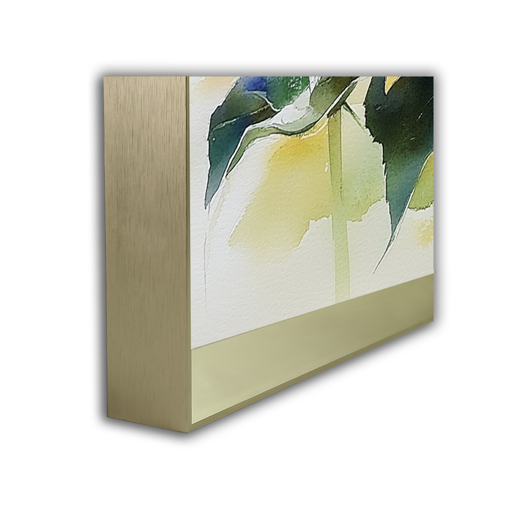 Bright Yellow Sunflowers in Watercolor