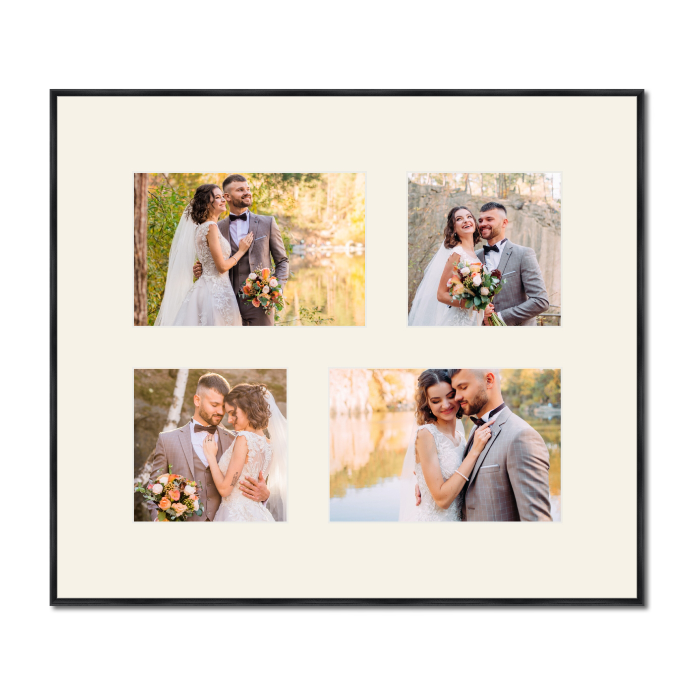 Quebec Collage Frame - 4 Uneven Pictures