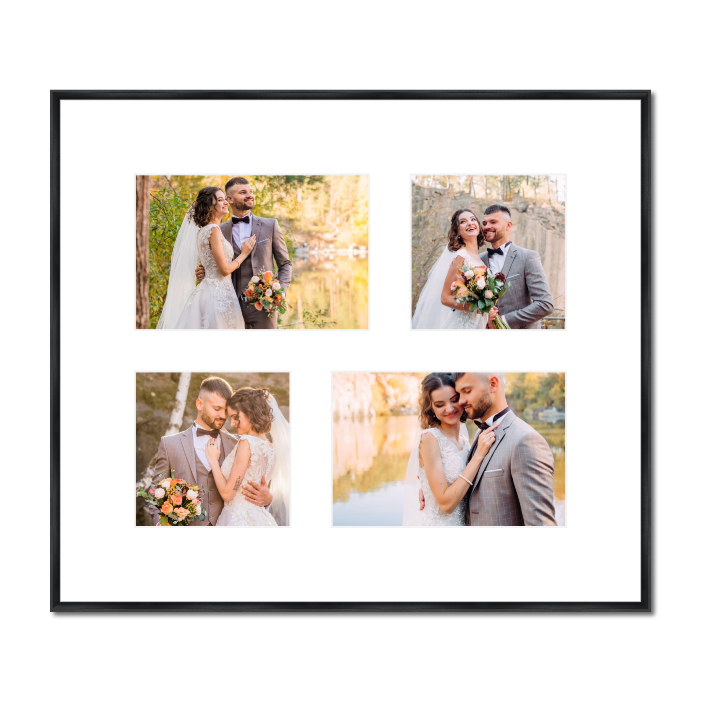 Quebec Collage Frame - 4 Uneven Pictures