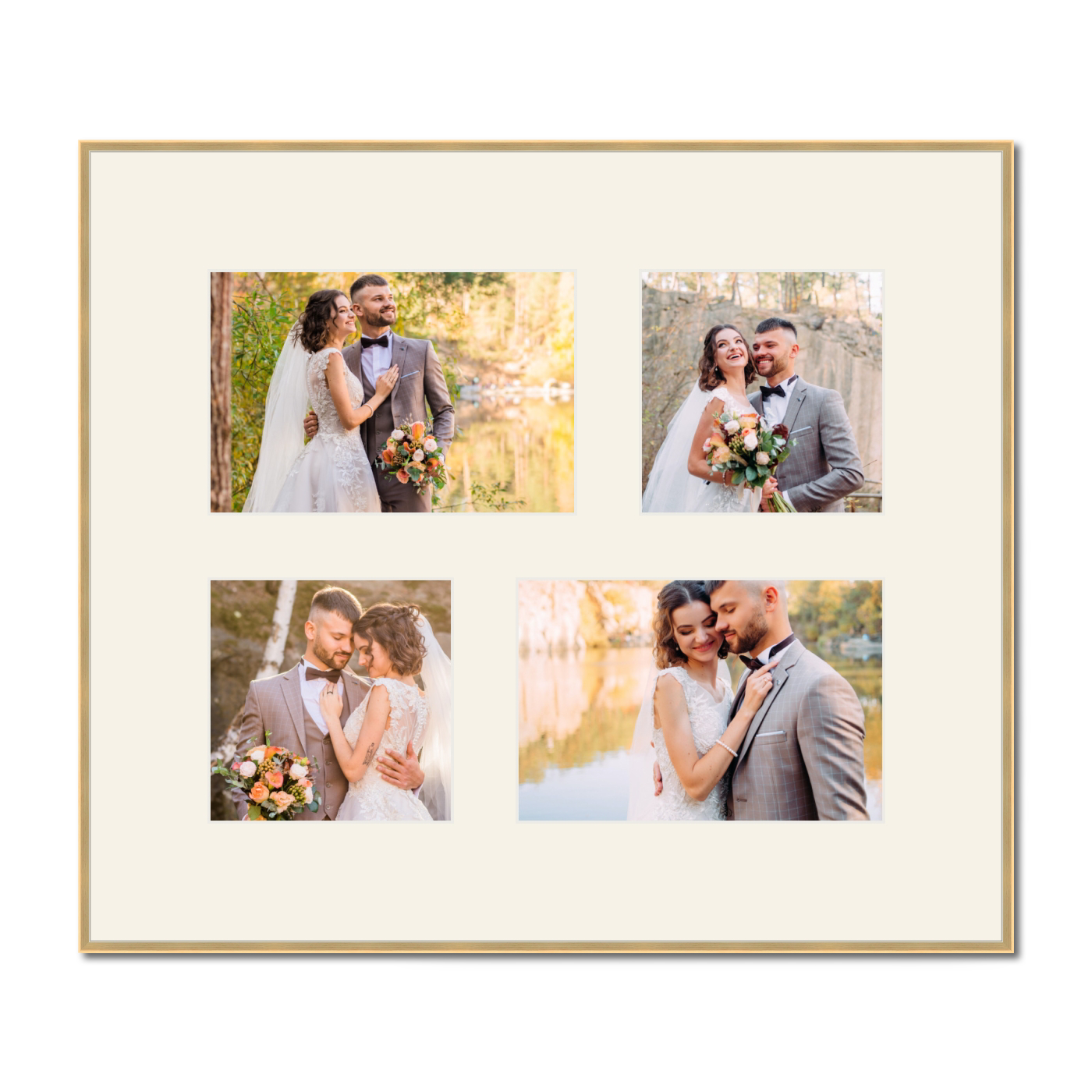 Quebec Collage Frame - 4 Uneven Pictures