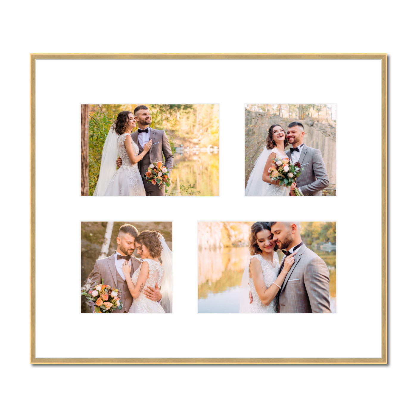 Quebec Collage Frame - 4 Uneven Pictures