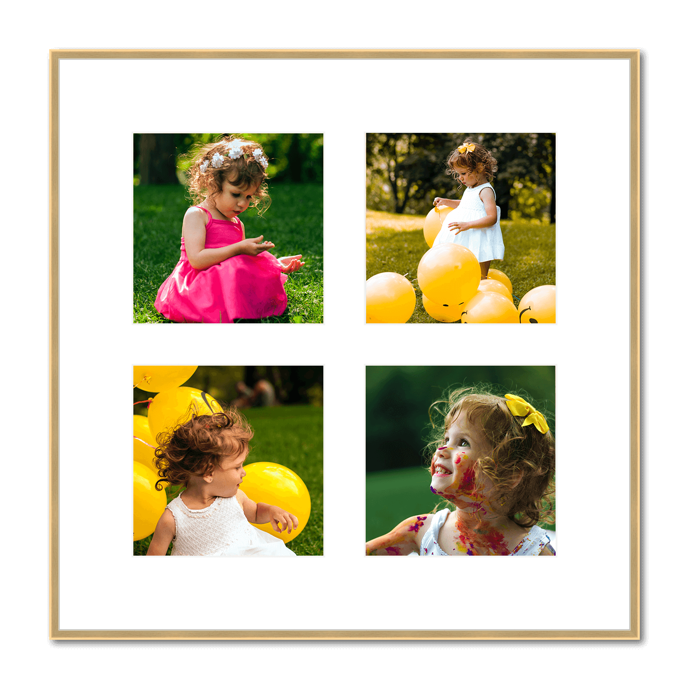 Quebec Collage Frame - 4 Square Pictures