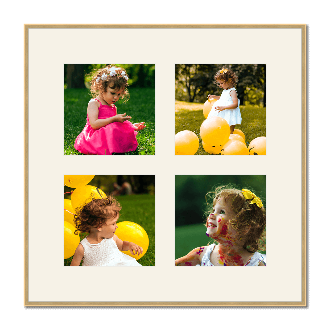 Quebec Collage Frame - 4 Square Pictures