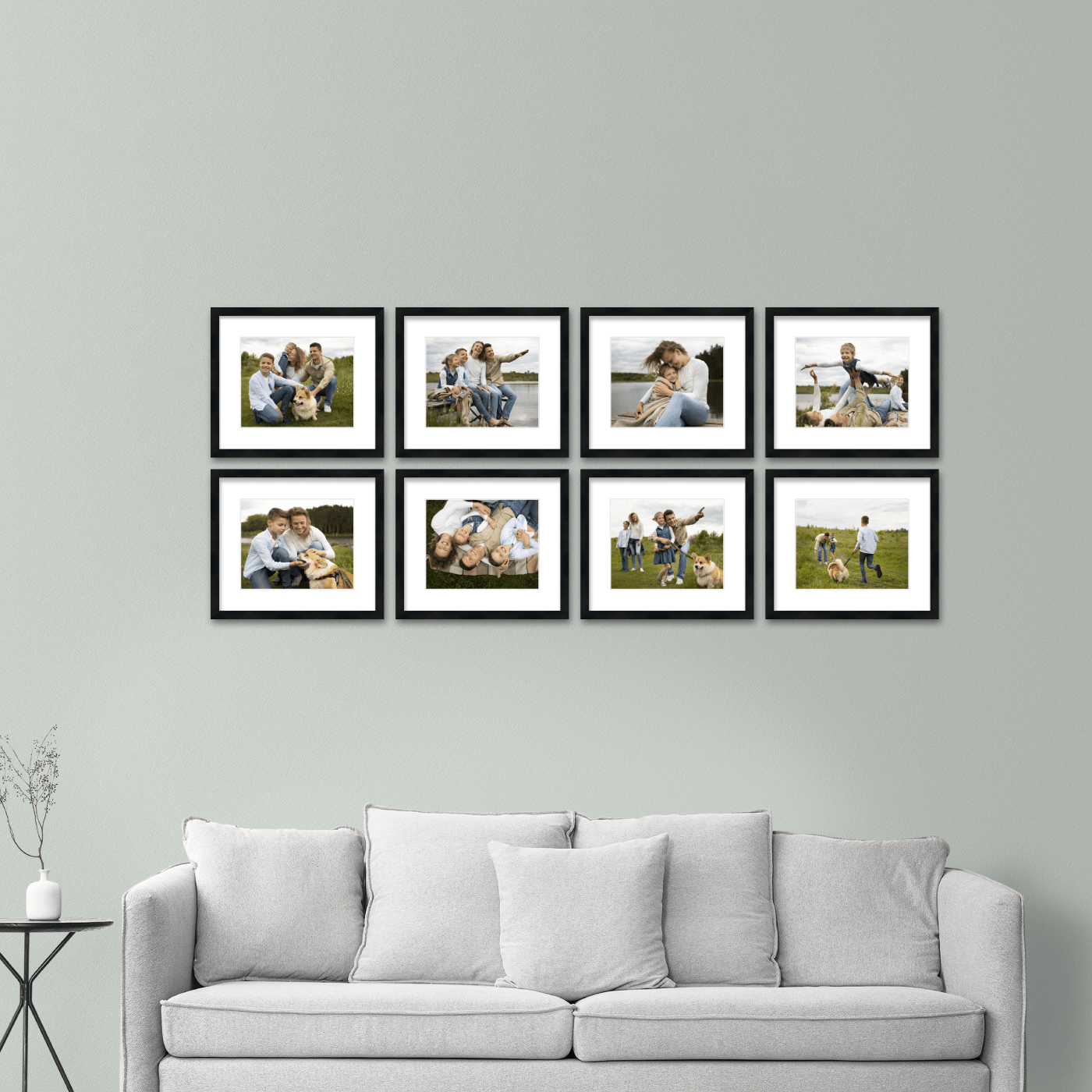 66" x 28" Gallery Wall Wooden Frame (Set of 8)