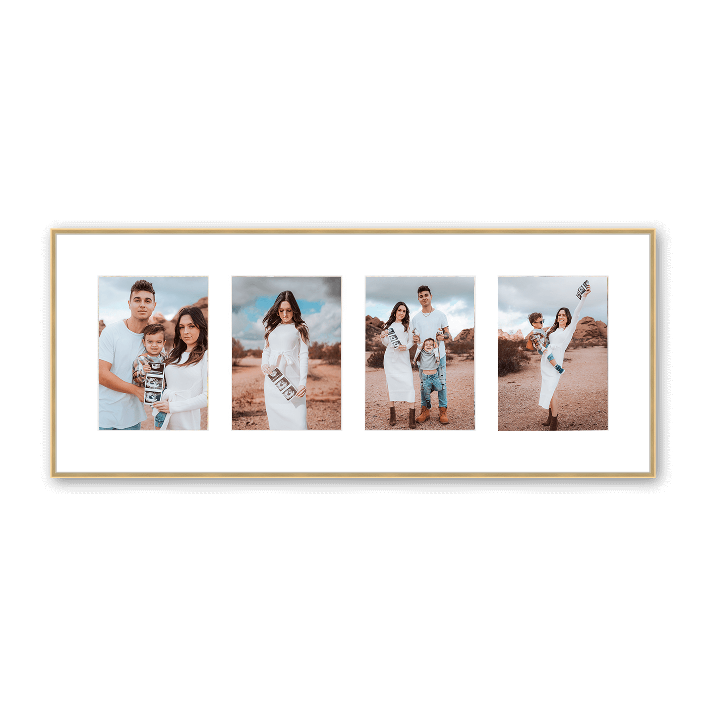 Quebec Collage Frame - 4 Portrait Pictures