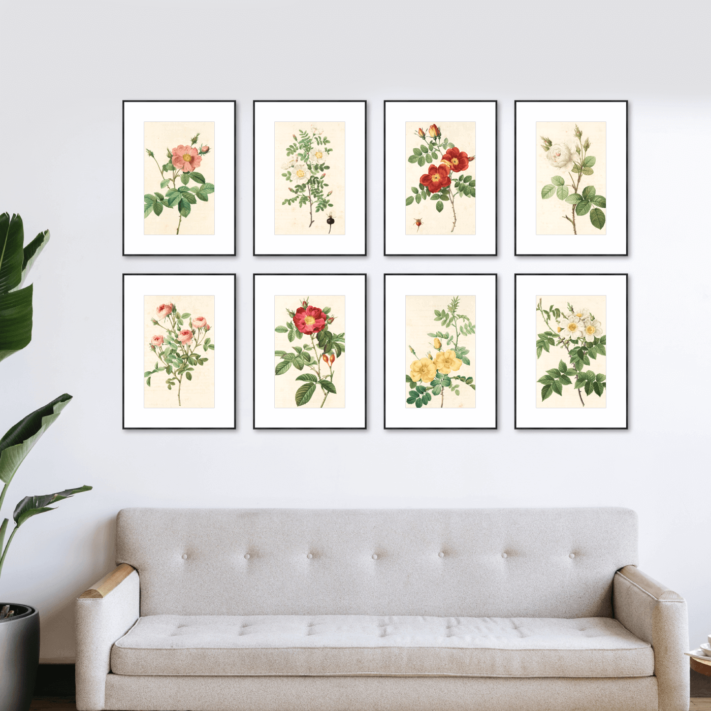 73" x 47" Gallery Wall Metal Frame (Set of 8)