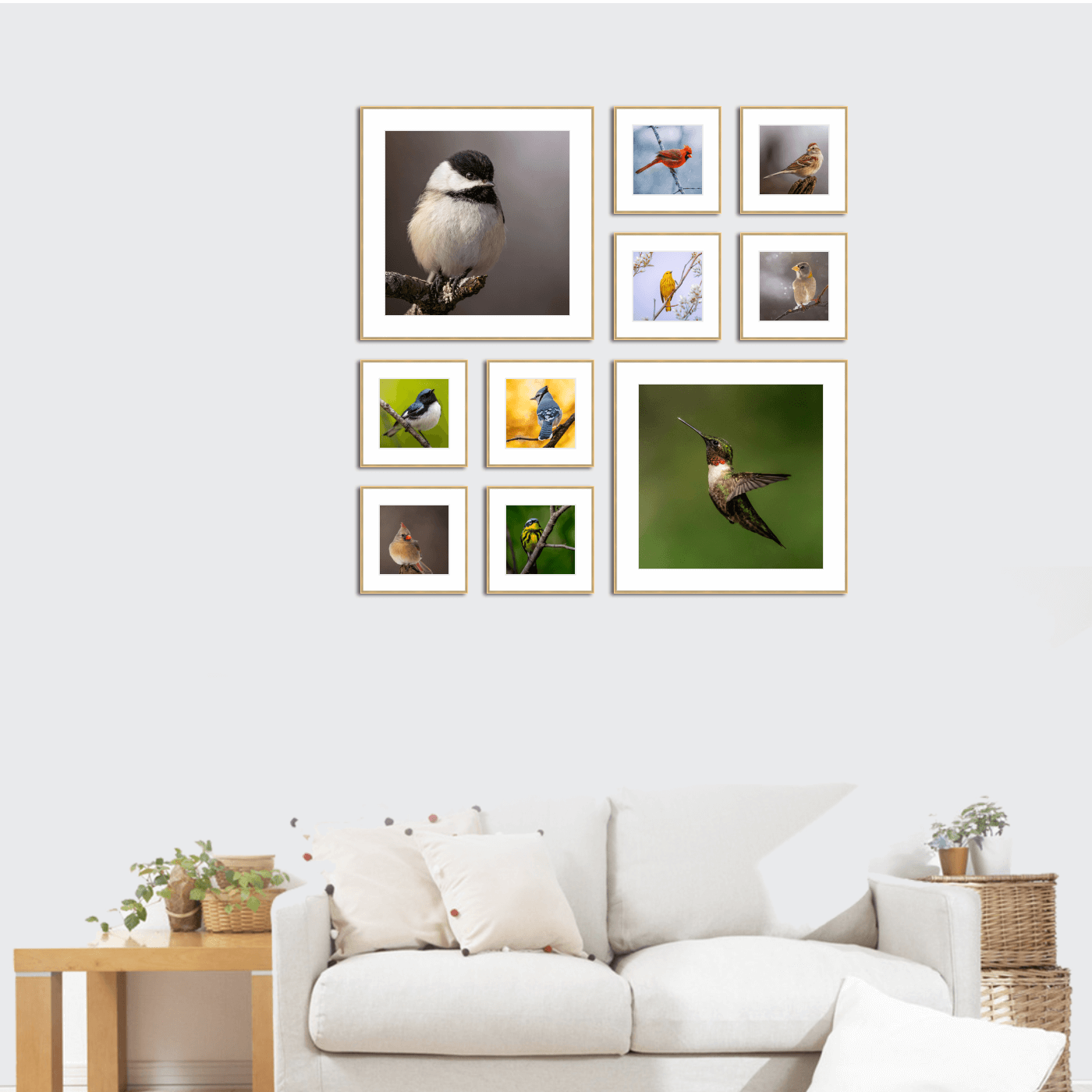 42" x 42" Gallery Wall Metal Frame (Set of 10)