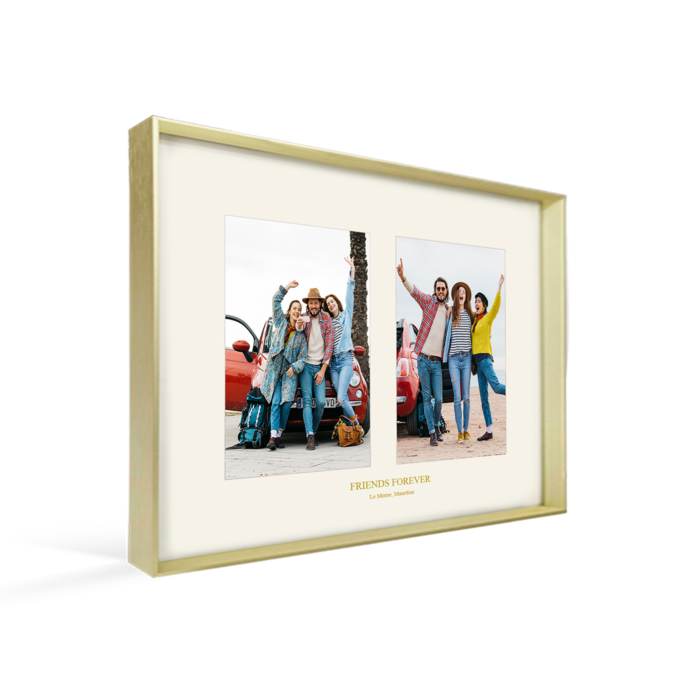 Quebec Collage Frame - 2 Portrait Pictures