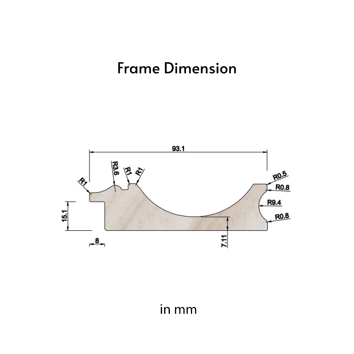 Seville Frame - Pure Wood