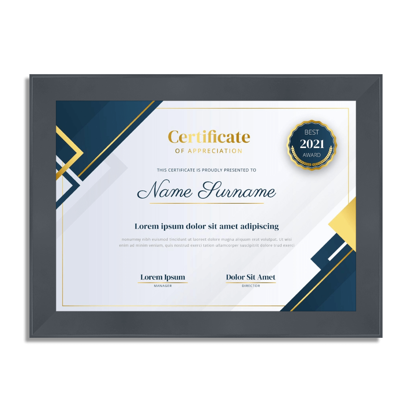 Cadre paysage format A4 | Certificats | Esquisse | Dessin | Photographie | Citations inspirantes