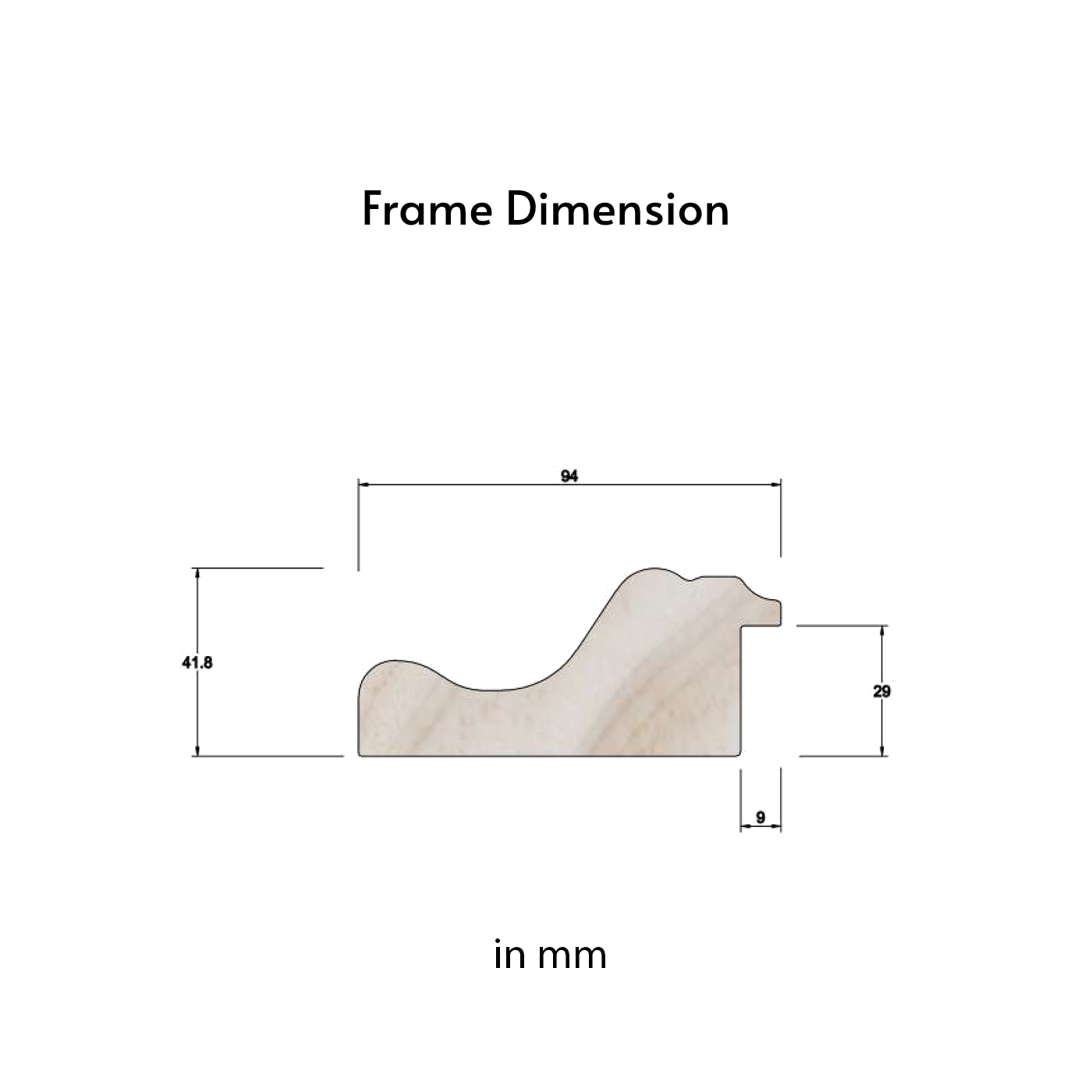 Valencia Frame - Solid Wood