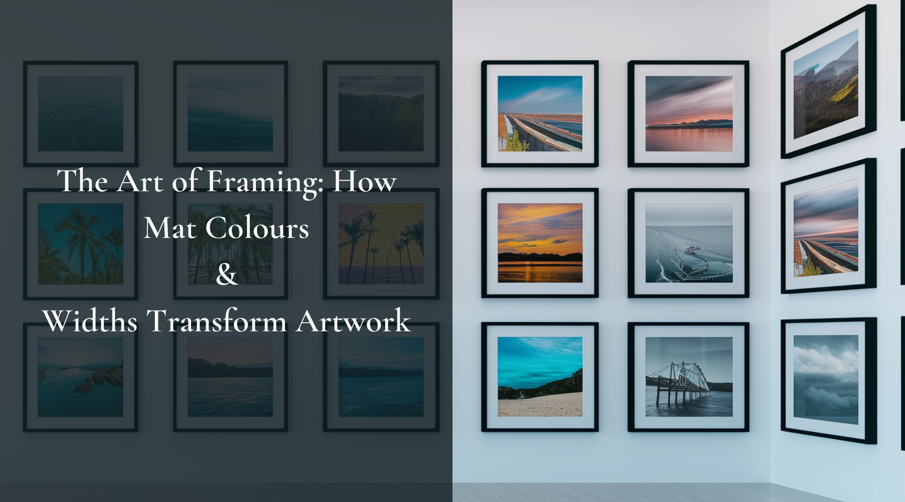 The Art of Framing: How Mat Colours and Widths Transform Artwork