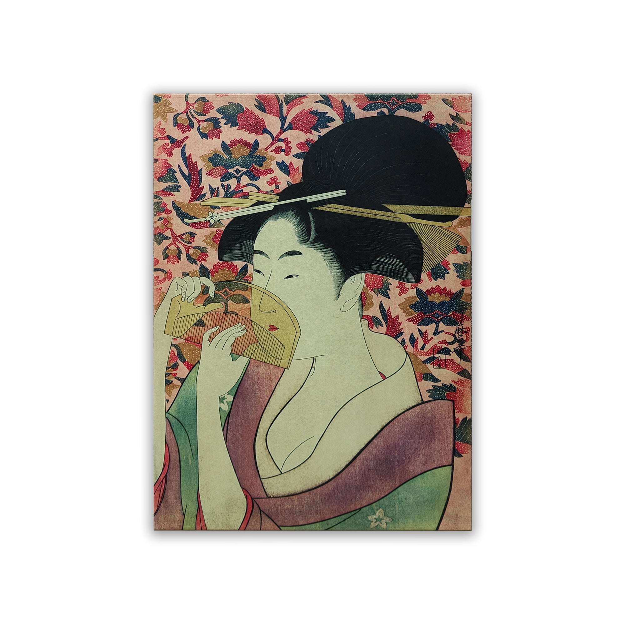 Kushi Woman With Comb - Kitagawa Utamaro
