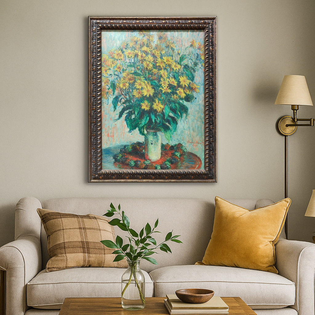 Jerusalem Artichoke Flowers by Claude Monet