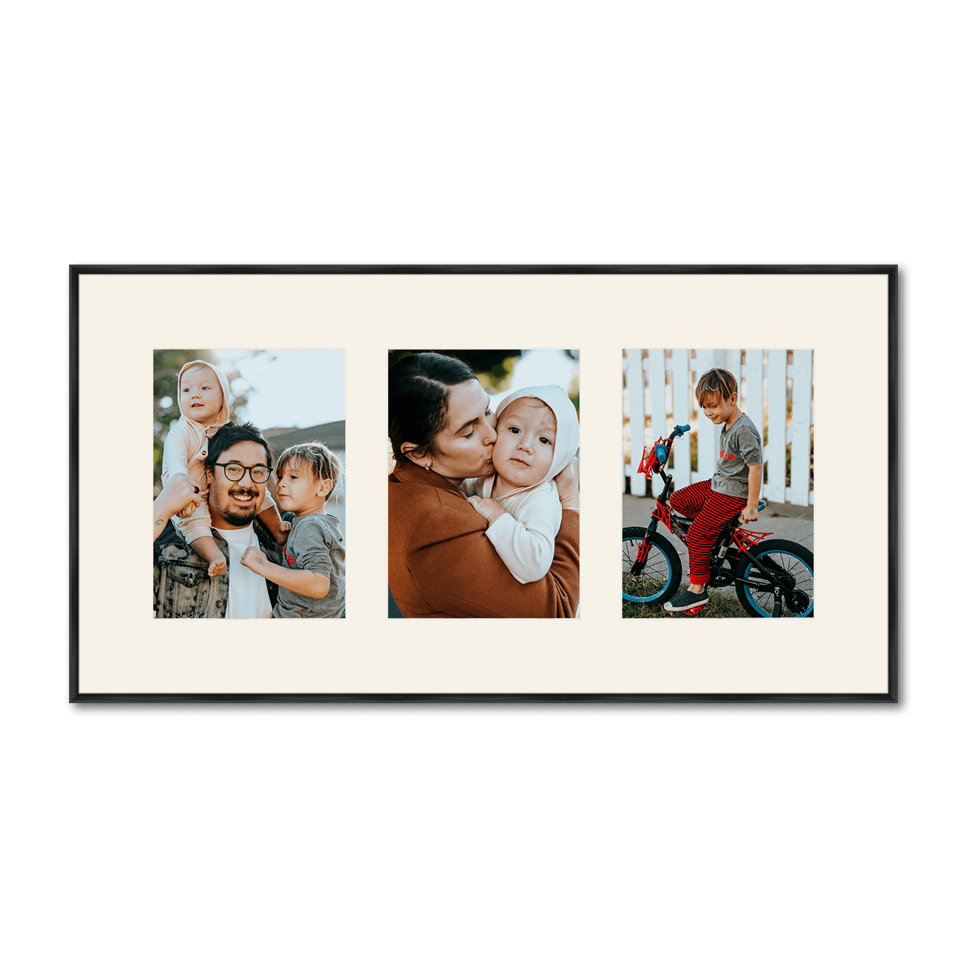 Quebec Collage Frame - 3 Portrait Pictures