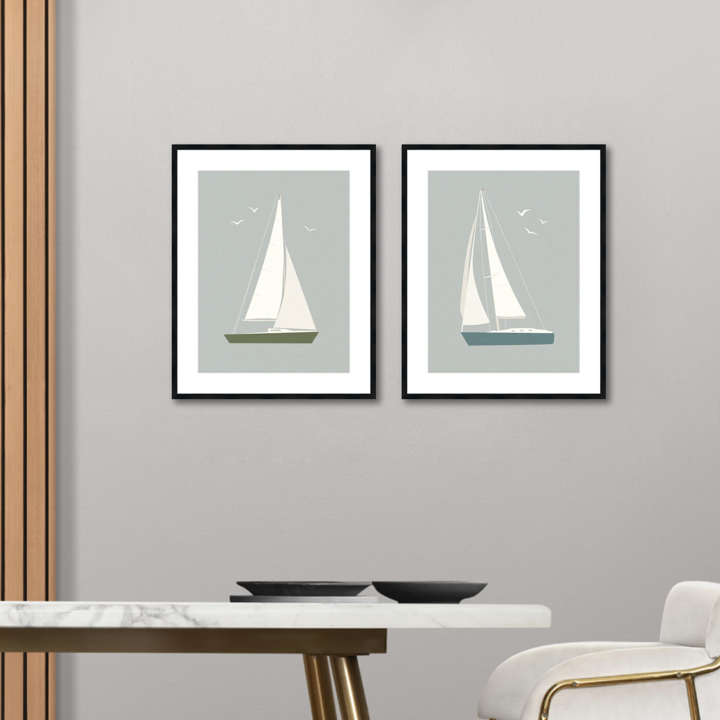 Segelbootformen I und II