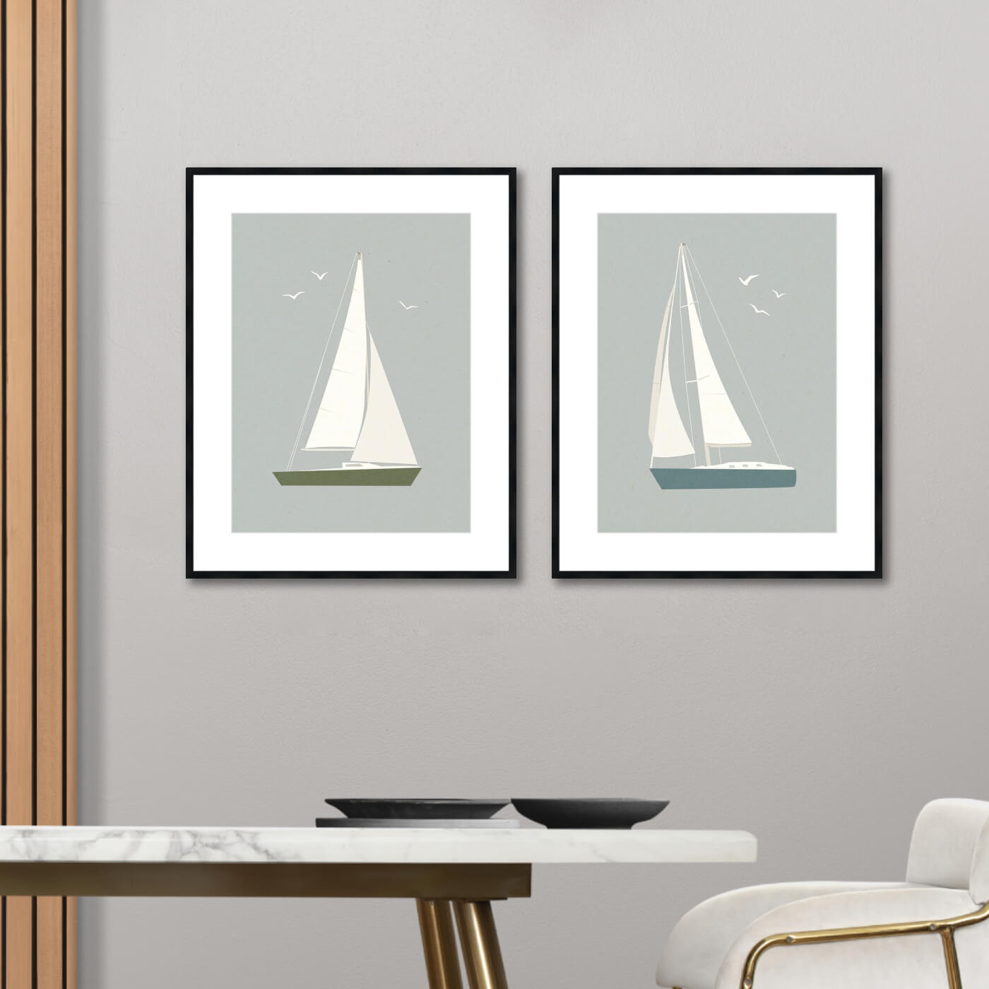 Segelbootformen I und II