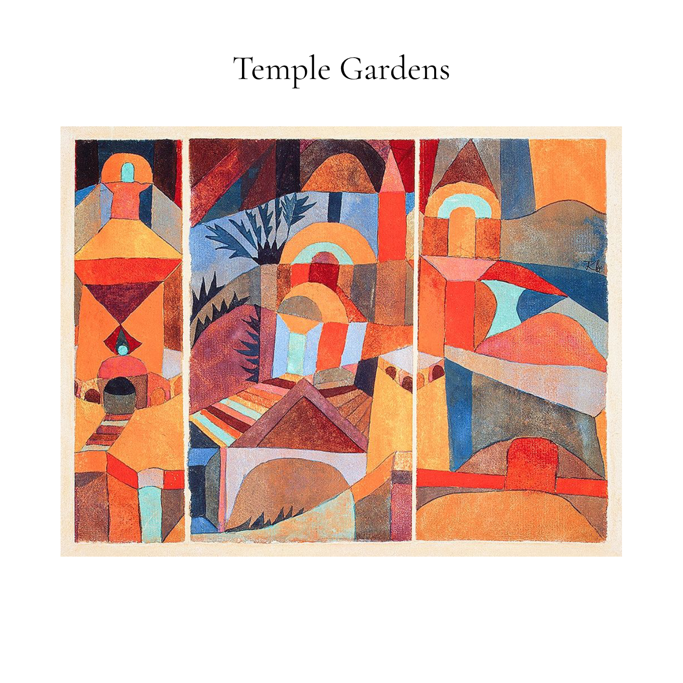 Tempelgärten von Paul Klee