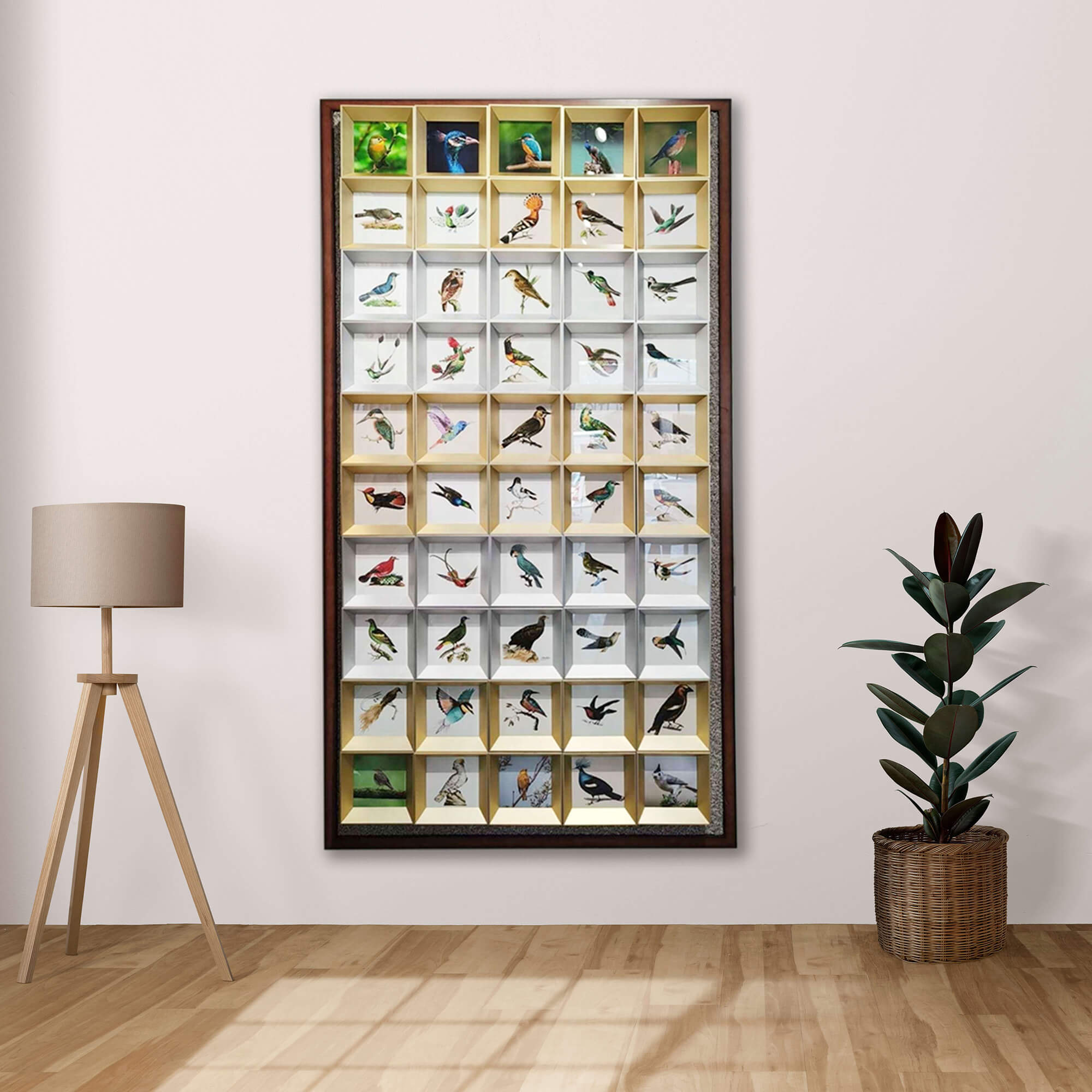 50 Metal frames gallery wall with velcro