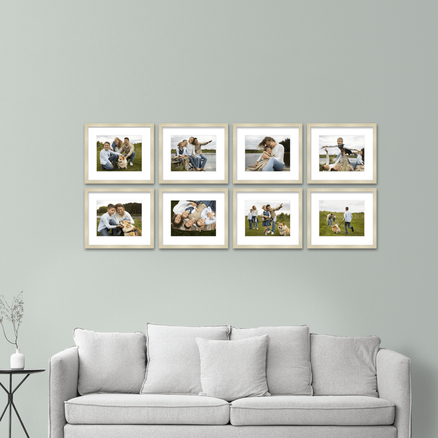 66" x 28" Gallery Wall Wooden Frame (Set of 8)
